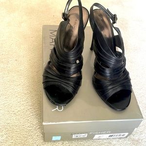 Marc Fisher Black Strappy Sandals